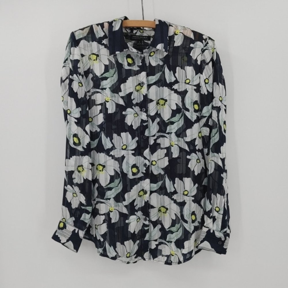 Banana Republic  sheer blouse